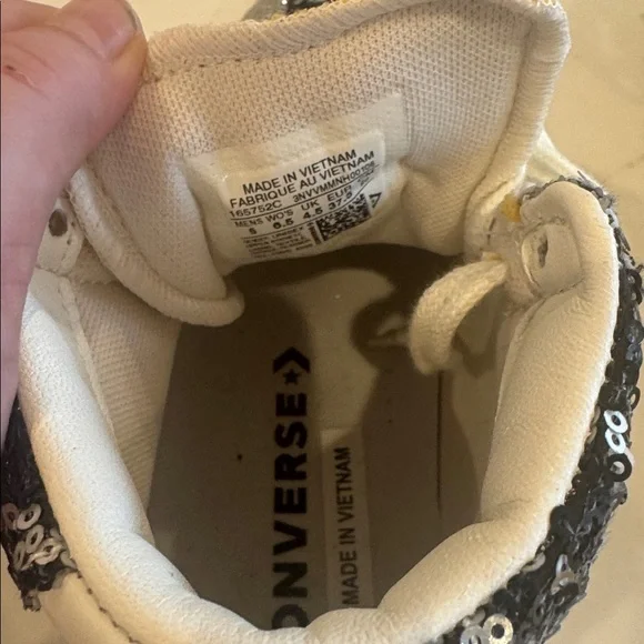 Converse Monochrome Sequin High-Tops - Picture 5 of 5